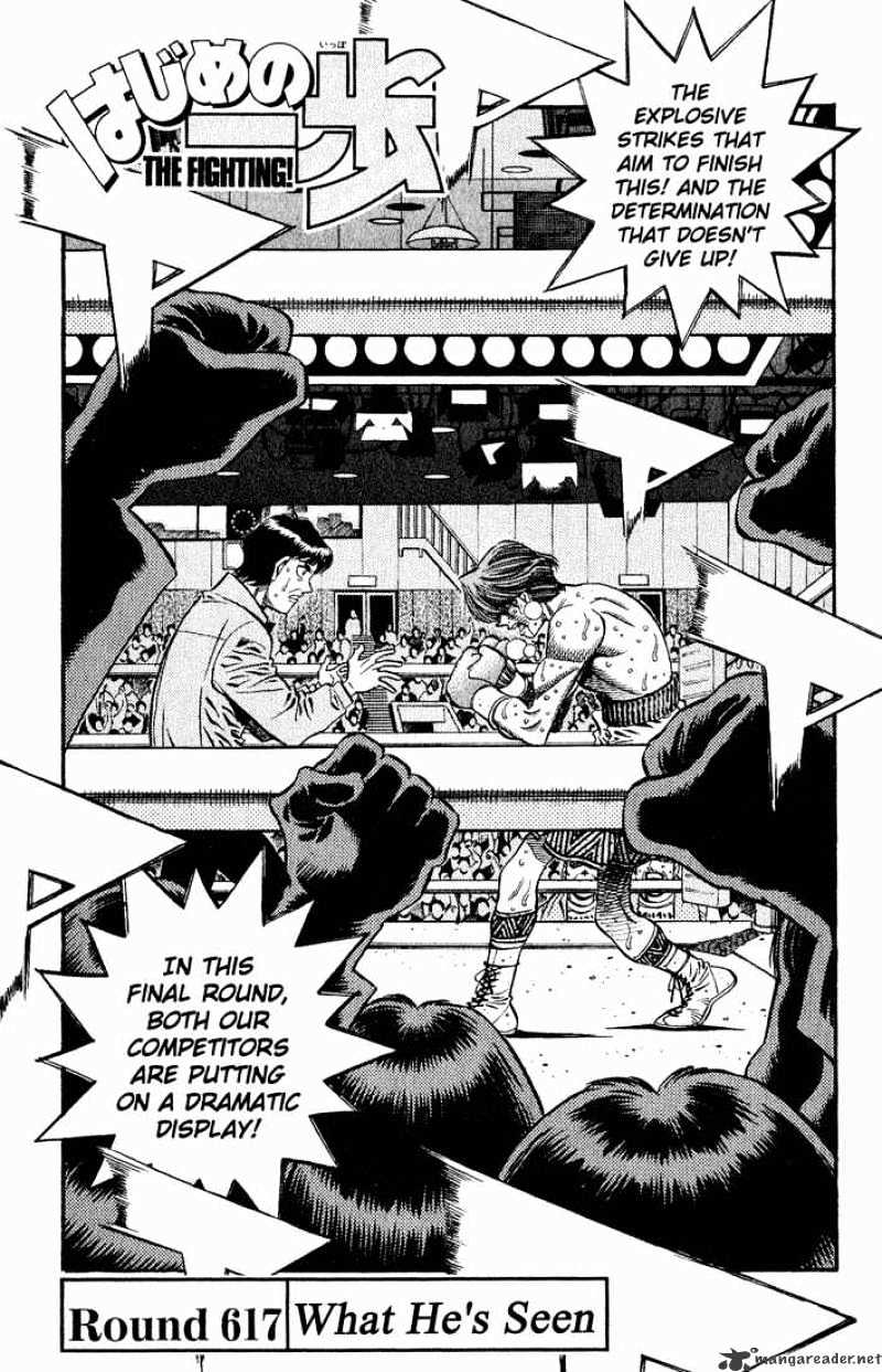 Hajime No Ippo Chapter 617 : What I Ve Seen So Far - Picture 1