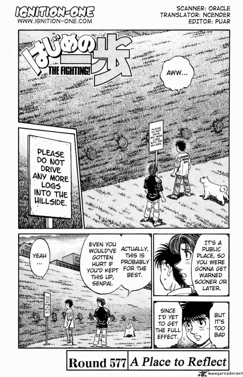 Hajime No Ippo Chapter 577 : The Place To Turn Back - Picture 1