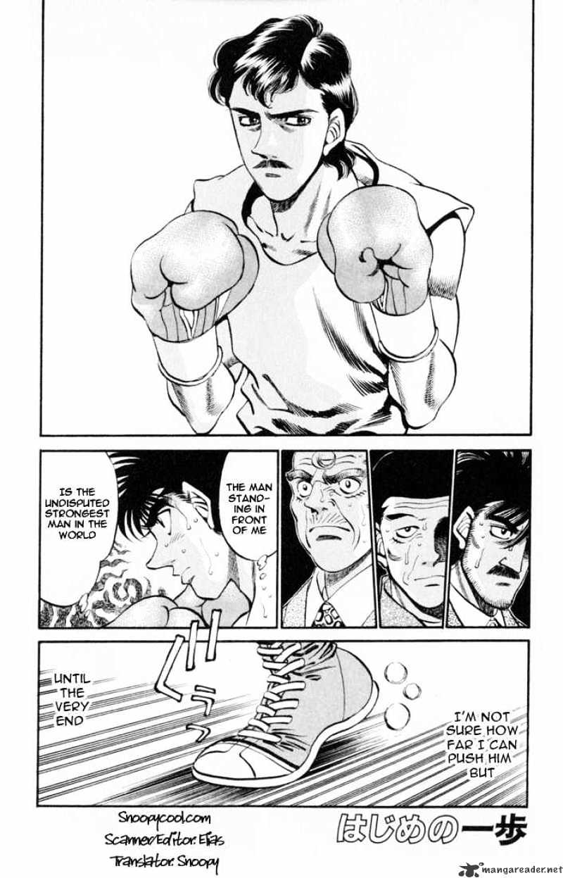 Hajime No Ippo Chapter 328 : Facing The World S Strongest - Picture 1