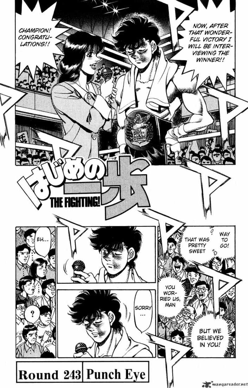 Hajime No Ippo Chapter 243 - Picture 1
