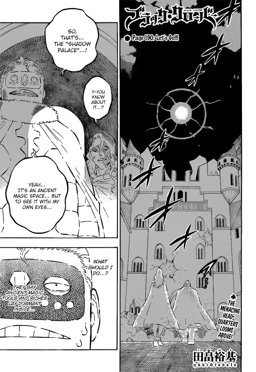 Black Clover Chapter 190: Let's Go!!! - Picture 1