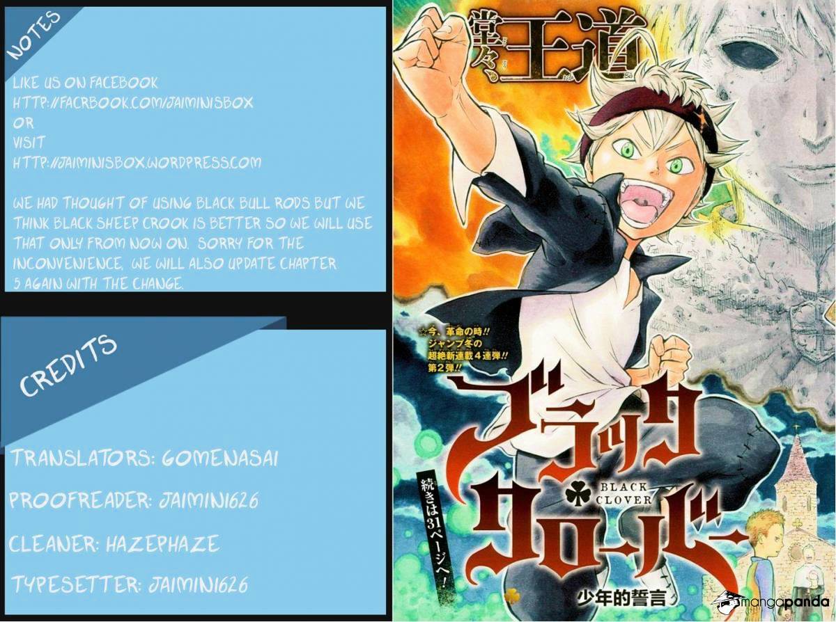 Black Clover Chapter 6 : Go Go, First Misson !!! - Picture 1