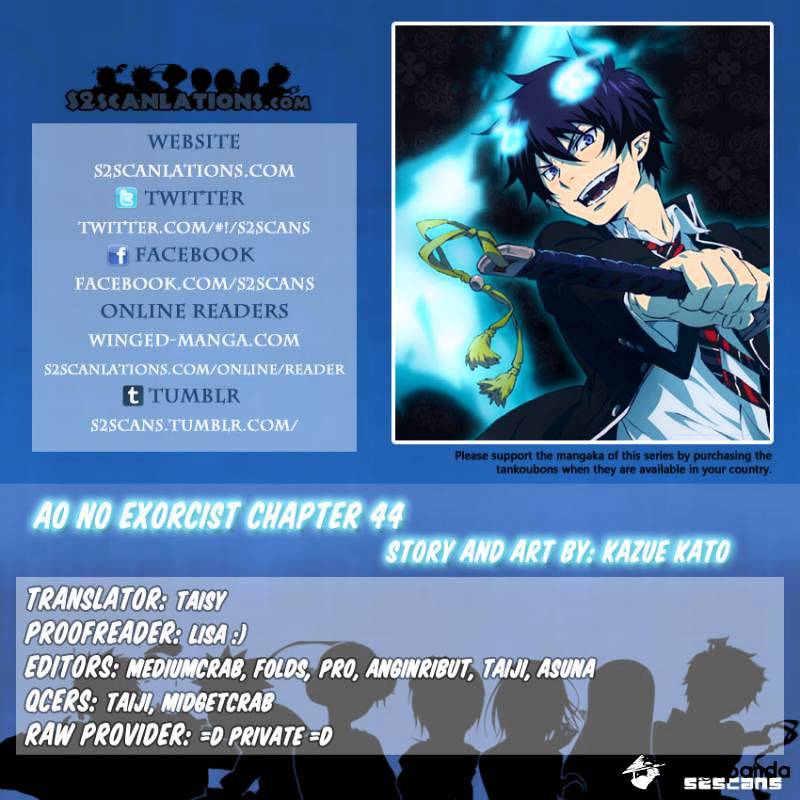 Ao No Exorcist Chapter 44 : The Mad Ravings Of Mephisto - Picture 1