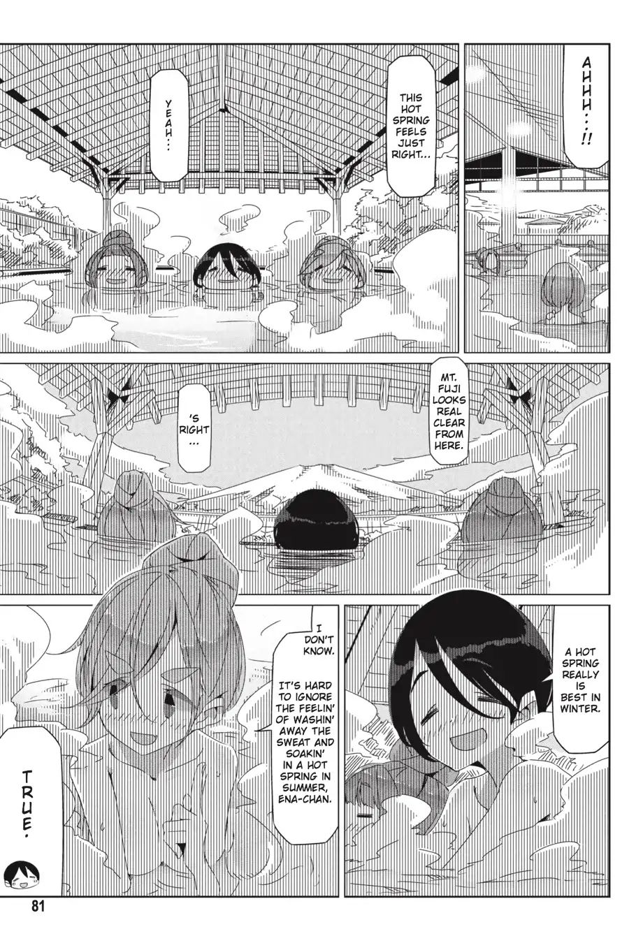 Yurucamp Chapter 32: Snow Country Hot Pot And Lake Yamanaka - Picture 1