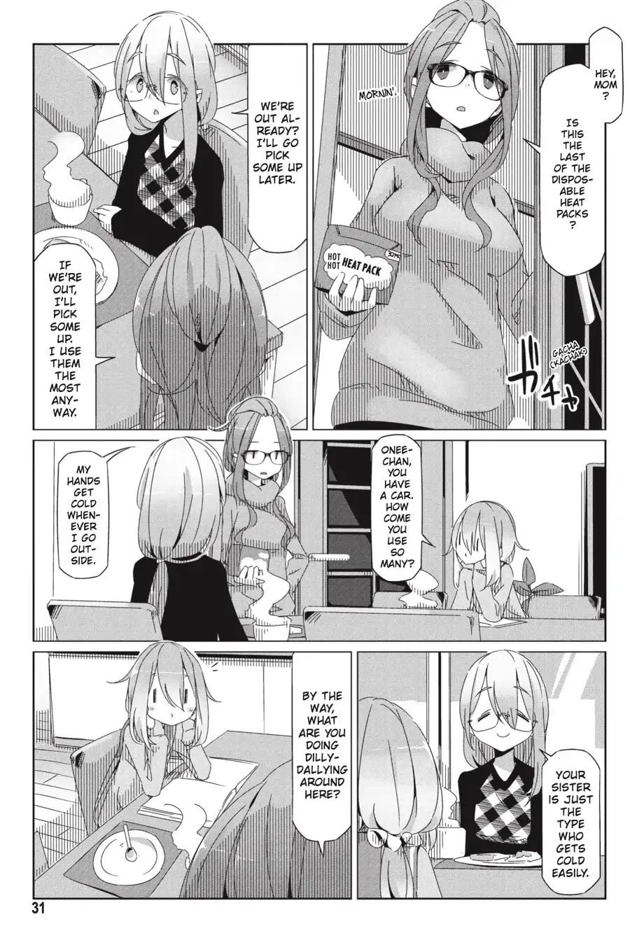 Yurucamp Chapter 30: The Lamp And The Heat Packs - Picture 3