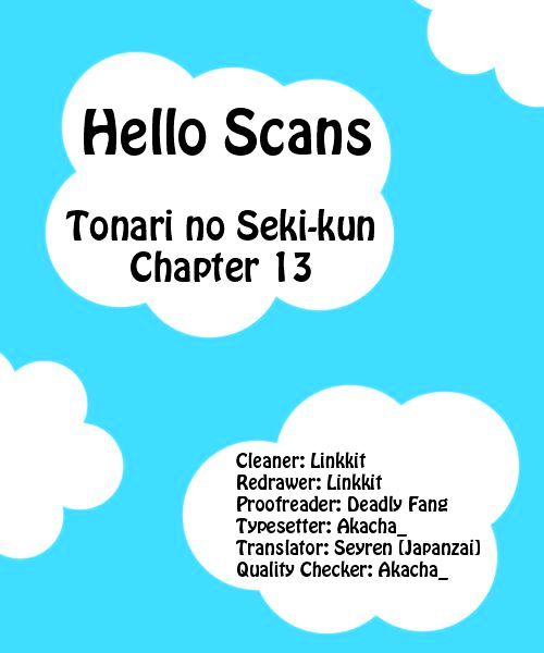 Tonari No Seki-Kun Vol.1 Chapter 13 - Picture 1
