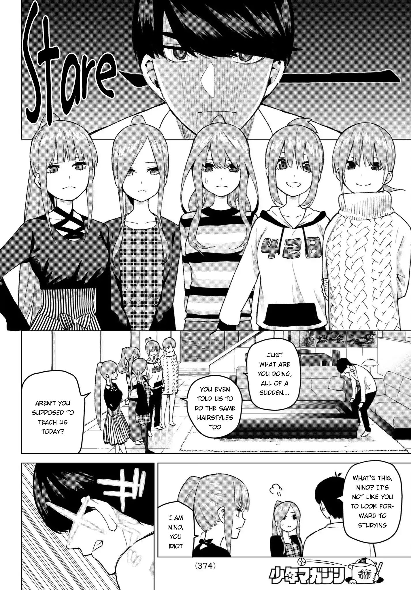 Go-Toubun No Hanayome Vol.5 Chapter 35: Detective Fuutarou And The 5 Suspects - Picture 3