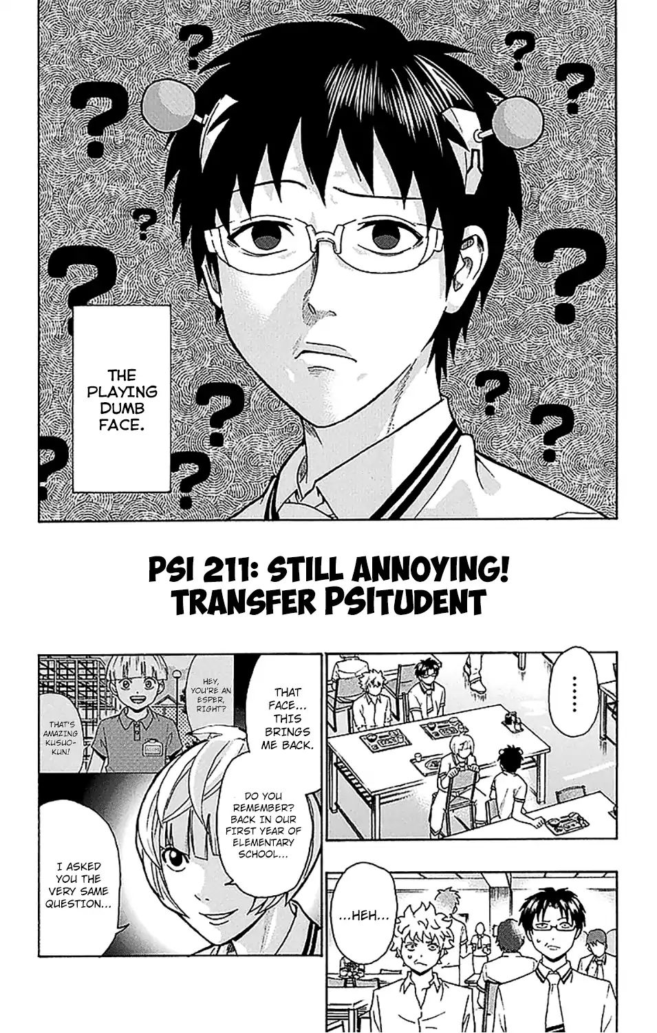 Saiki Kusuo No Sainan Chapter 211: Still Annoying! Transfer Psitudent - Picture 3