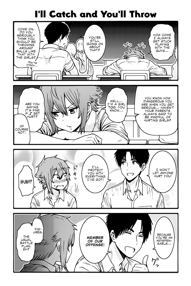Tomo-Chan Wa Onnanoko! Chapter 374 : I'll Catch And You'll Throw - Picture 1