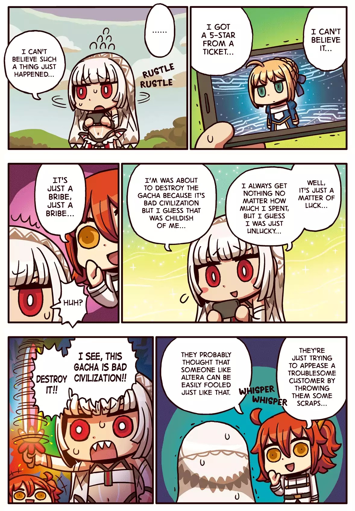 Manga De Wakaru! Fate/grand Order Chapter 38: Altera And Bribes - Picture 1