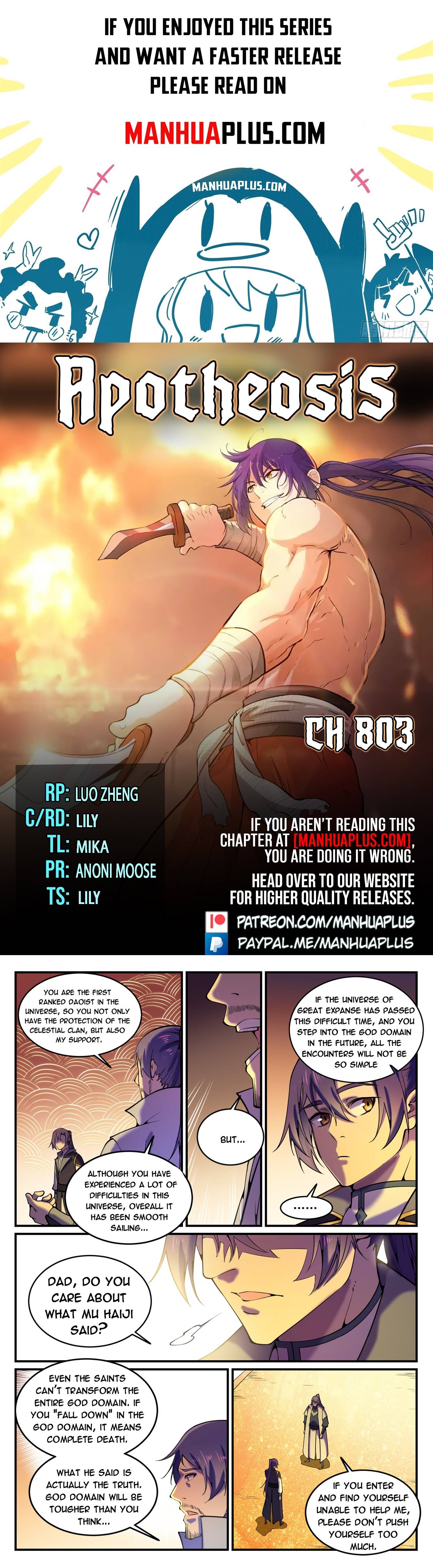 Apotheosis Chapter 803 - Picture 1