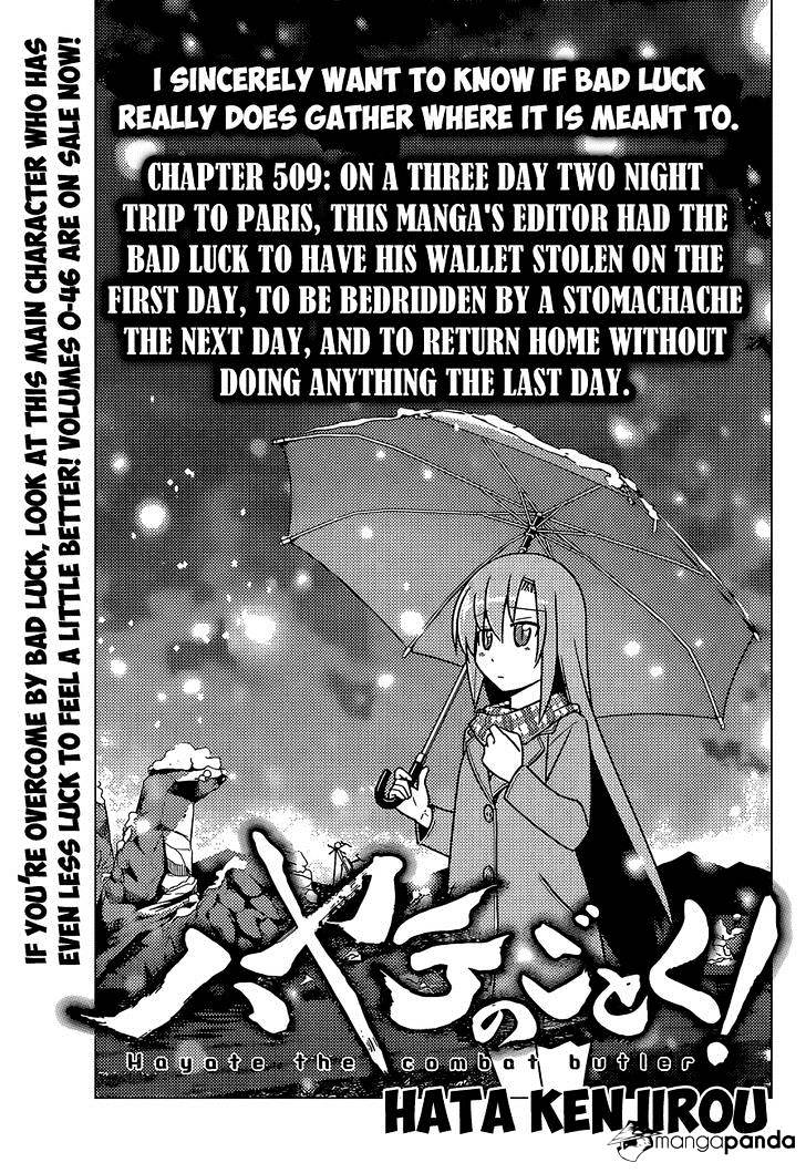 Hayate No Gotoku! Chapter 509 : On A Three Day Two Night Trip To Paris, This Manga S Editor Had T - Picture 2