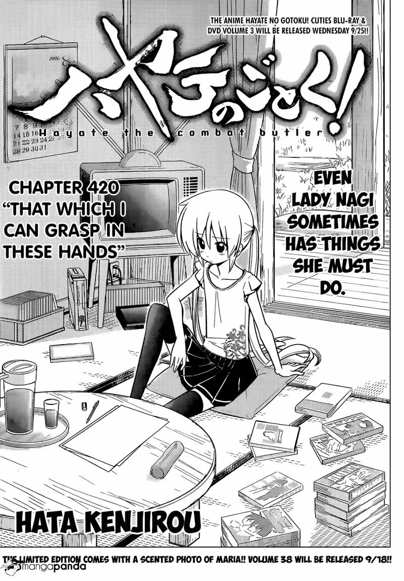 Hayate No Gotoku! Chapter 420 : That Which I Can Grasp In These Hands - Picture 2