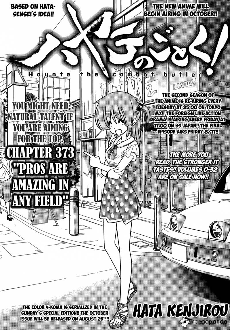 Hayate No Gotoku! Chapter 373 : Pros Are Amazing In My Field - Picture 2