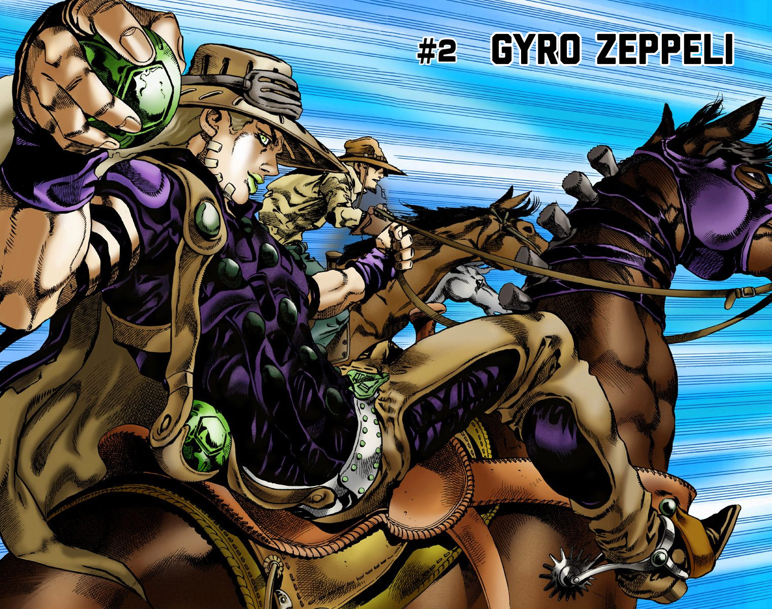 Jojo's Bizarre Adventure Part 7 - Steel Ball Run Vol.1 Chapter 2: Gyro Zeppeli - Picture 3