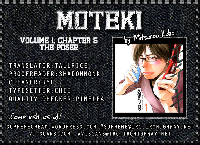 Moteki Vol.1 Chapter 5 : The Poser - Picture 1