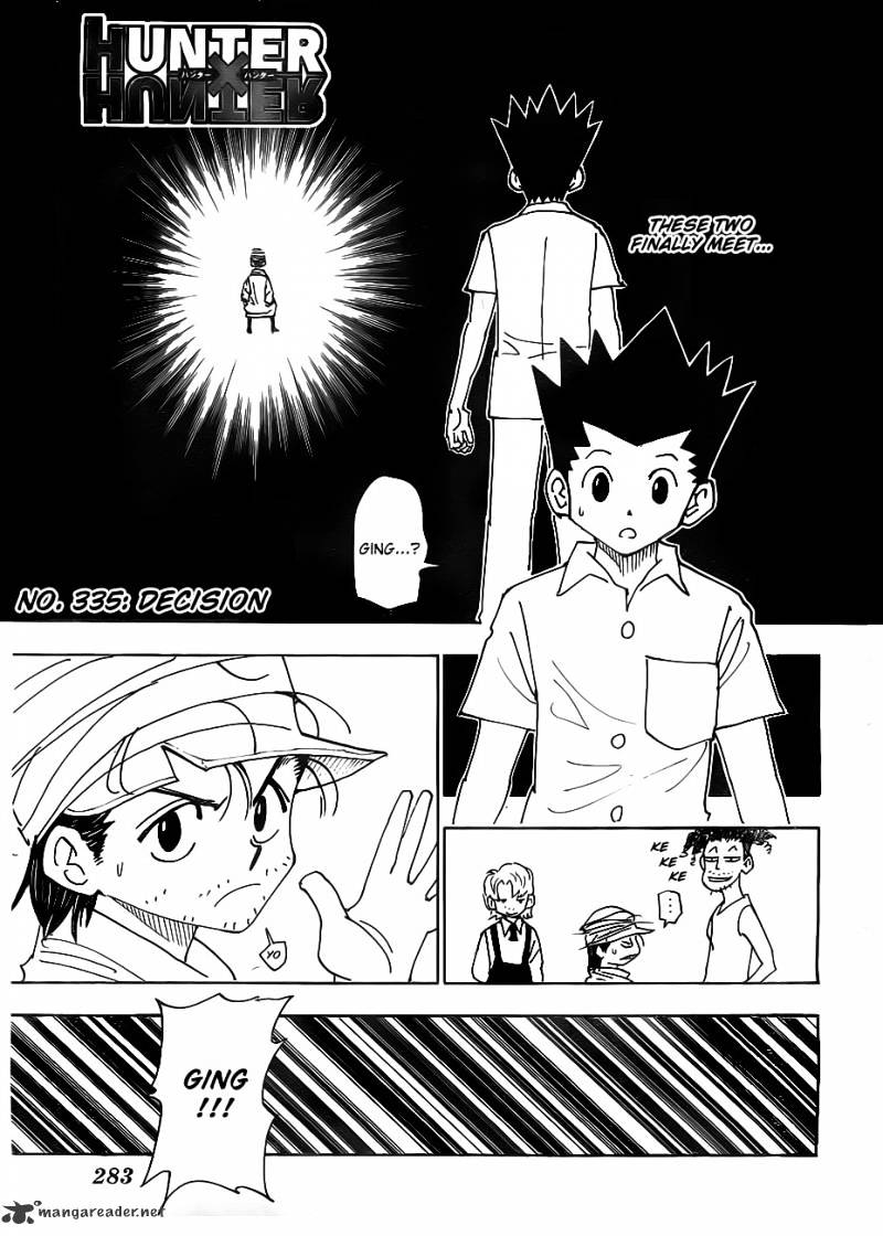 Hunter X Hunter Chapter 335 : Decision - Picture 1