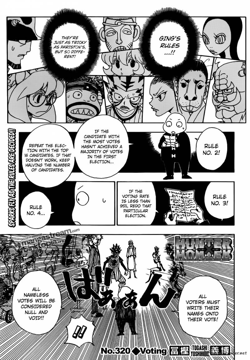Hunter X Hunter Chapter 320 : Voting - Picture 1
