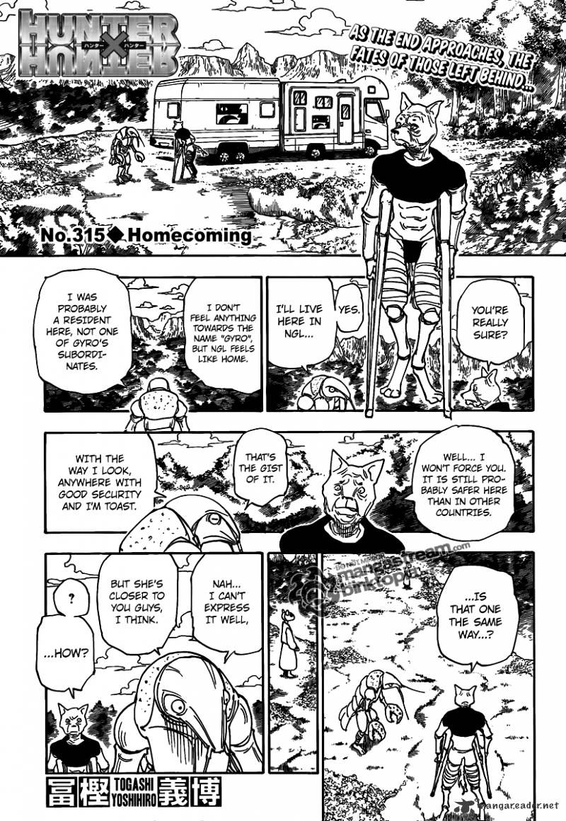 Hunter X Hunter Chapter 315 : Homecoming - Picture 1