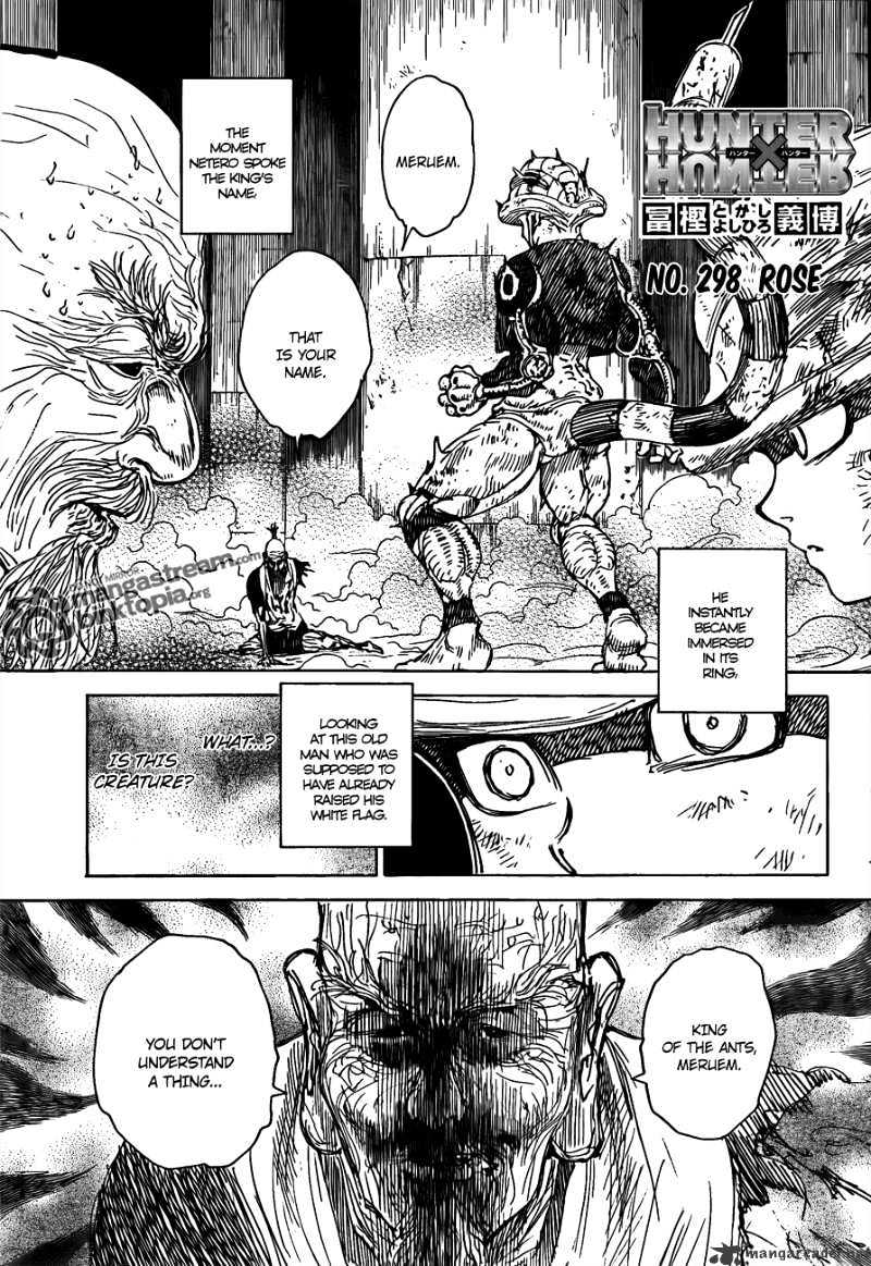 Hunter X Hunter Chapter 298 : Rose - Picture 1
