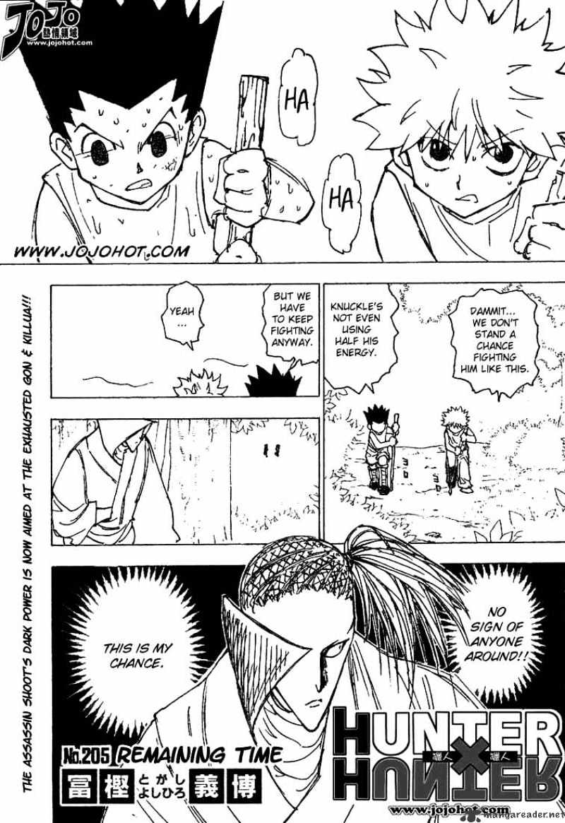 Hunter X Hunter Chapter 205 : Remaining Time - Picture 2