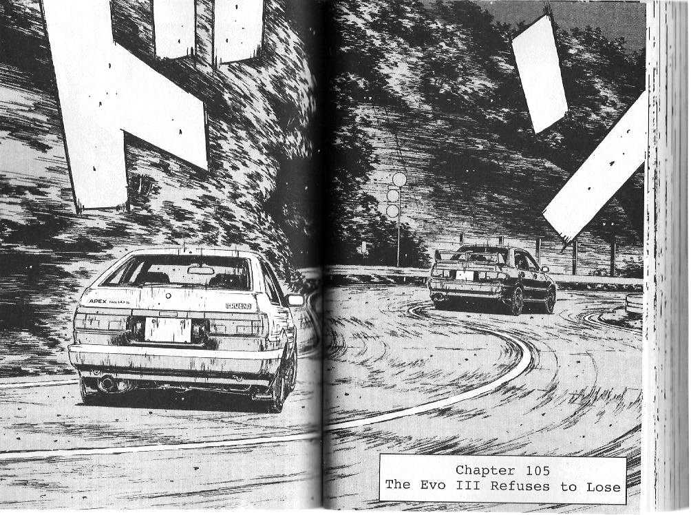 Initial D Vol.10 Chapter 105 : The Evo Iii Refuses To Lose - Picture 1