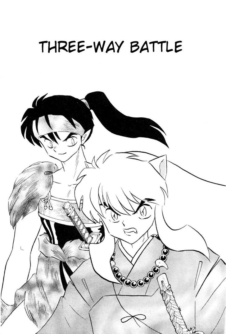 Inuyasha Vol.14 Chapter 136 : Three Way Battle - Picture 1