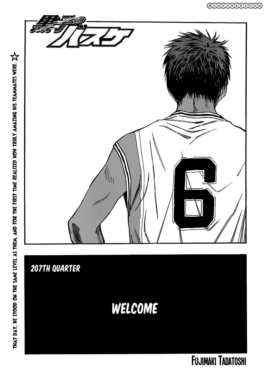 Kuroko No Basket Vol.20 Chapter 207 : Welcome - Picture 1