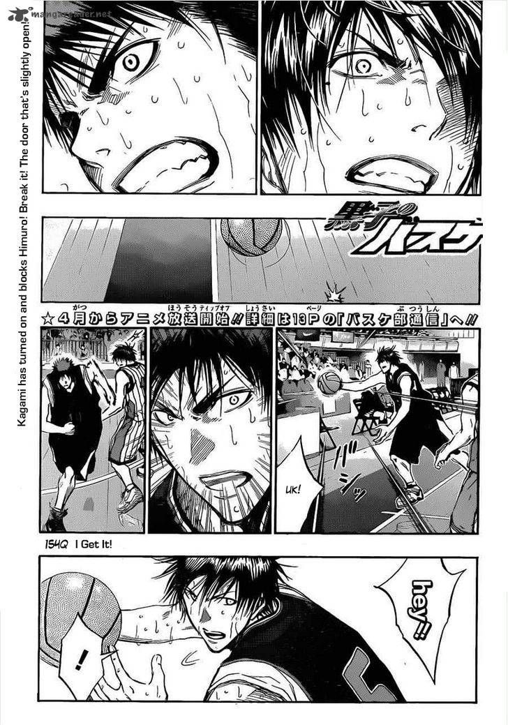Kuroko No Basket Vol.16 Chapter 154 : I Got It...!! - Picture 1