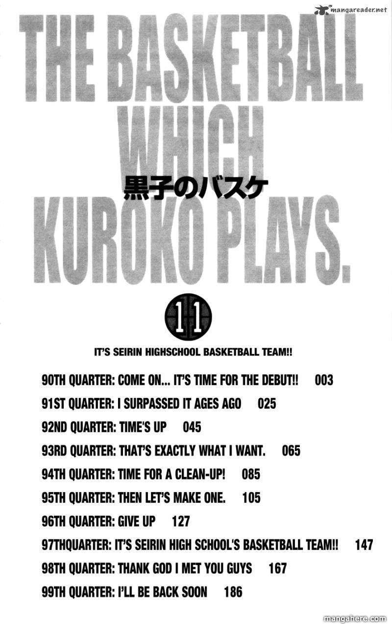 Kuroko No Basket Vol.10 Chapter 090 : Come On... It's Time For The Debut! - Picture 3