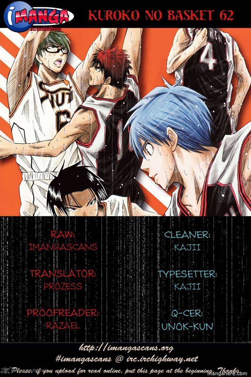 Kuroko No Basket Vol.07 Chapter 062 : I Know What I Have To Do!! - Picture 1
