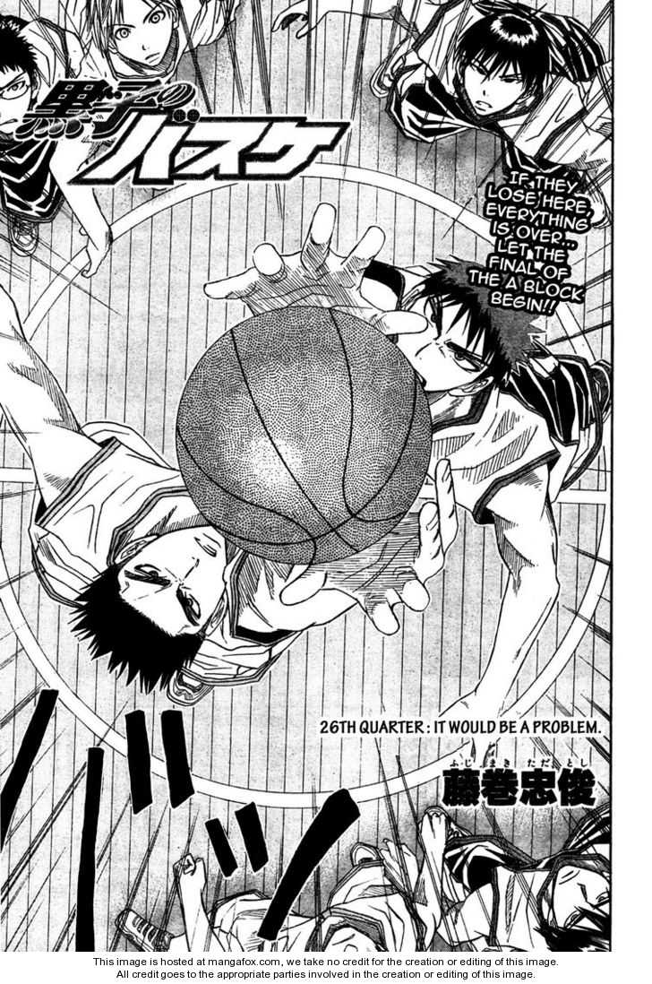 Kuroko No Basket Vol.04 Chapter 026 : It Would Be A Problem - Picture 3