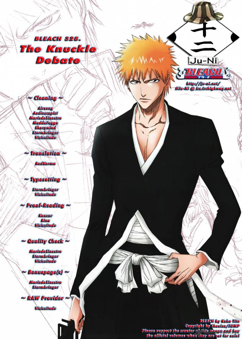 Bleach Chapter 328 : The Knuckle Debate - Picture 1