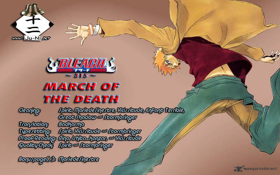 Bleach Chapter 315 : March Of The Death - Picture 1