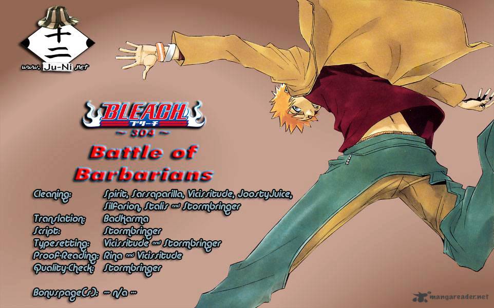 Bleach Chapter 304 : Battle Of The Barbarians - Picture 1