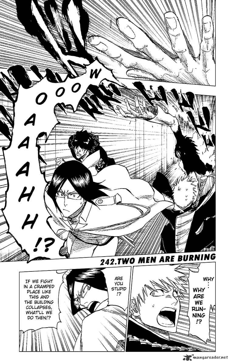 Bleach Chapter 242 : Two Men Burning - Picture 1