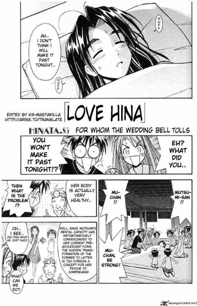 Love Hina Chapter 83 : For Whom The Wedding Bell Tolls - Picture 1