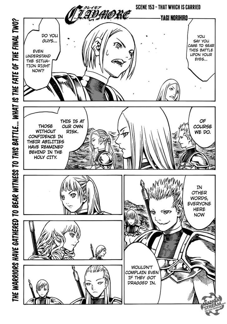 Claymore Vol.24 Chapter 153 : That Which Is Carried - Picture 1