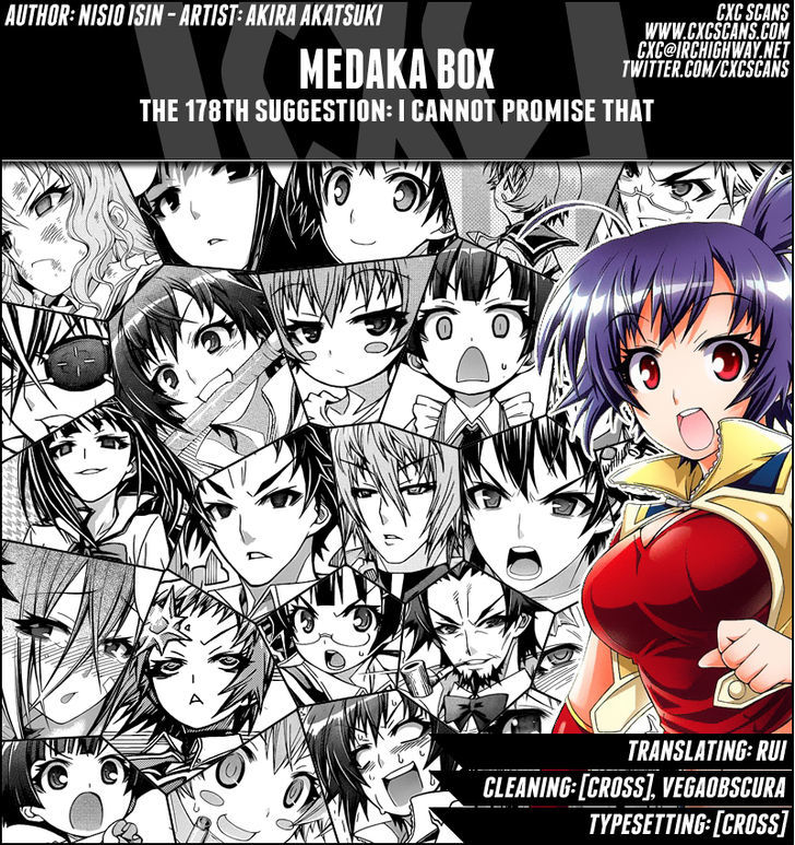 Medaka Box Vol.21 Chapter 178 : I Cannot Promise That - Picture 1