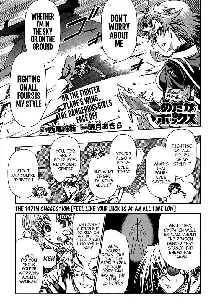 Medaka Box Vol.17 Chapter 147 : Feel Like Your Luck Is At An All Time Low - Picture 3