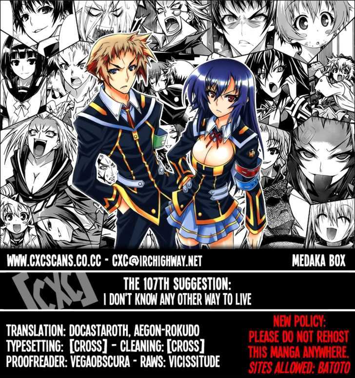 Medaka Box Vol.13 Chapter 107 : I Don T Know Any Other Way To Live - Picture 1