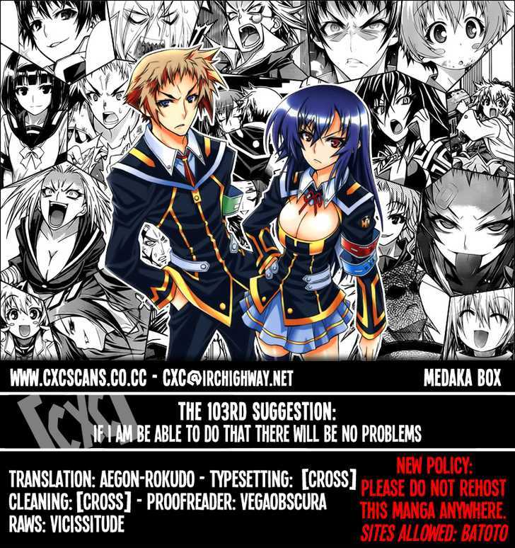 Medaka Box Vol.12 Chapter 103 : If I Am Be Able To Do That There Will Be No Problems - Picture 1