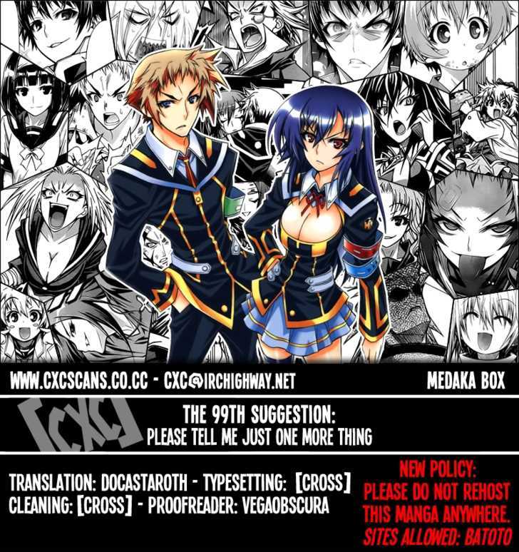 Medaka Box Vol.12 Chapter 99 : Please Tell Me Just One More Thing - Picture 1