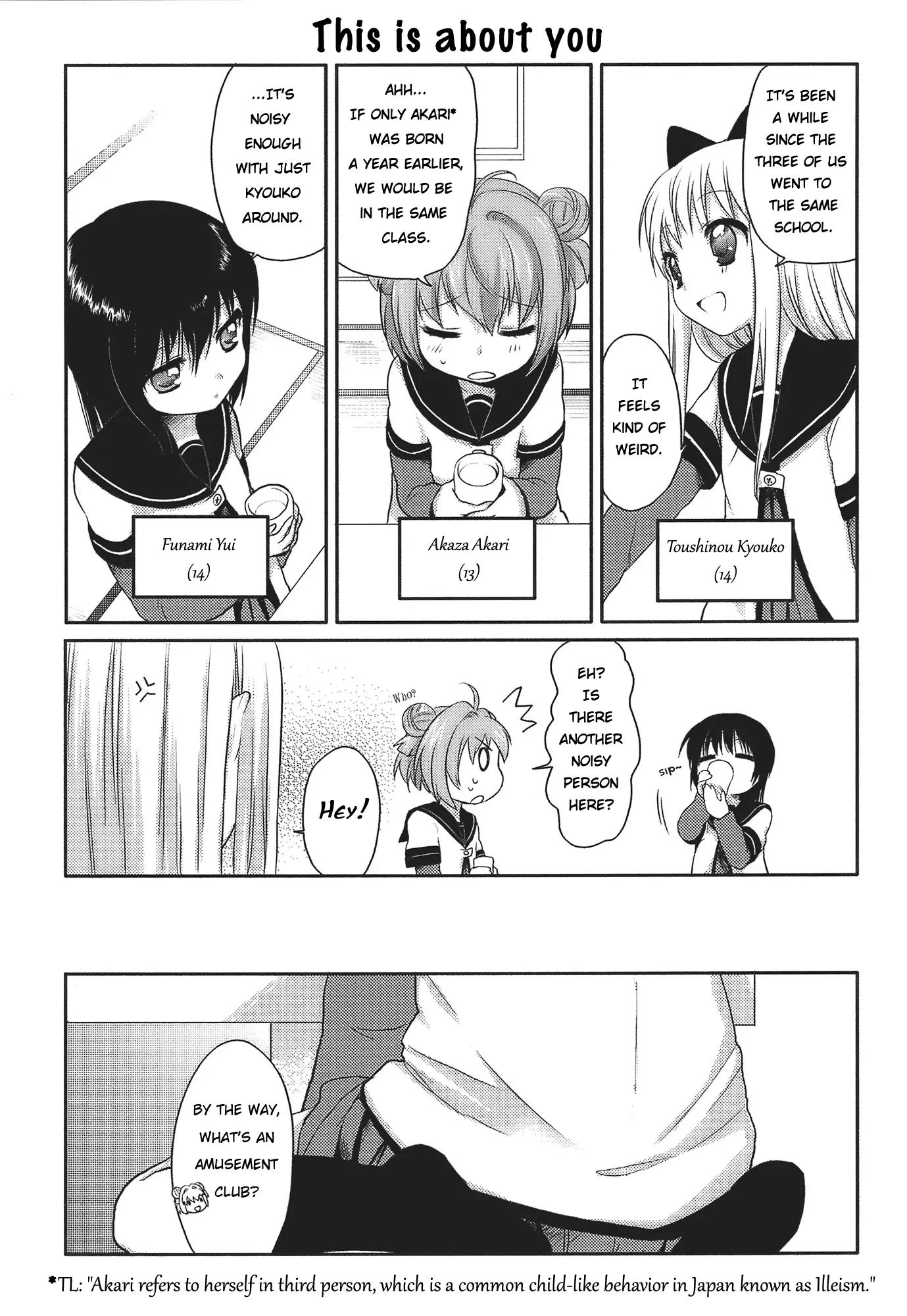 Yuru Yuri Vol.1 Chapter 1: Eternity May Exist...but Do Miracles!? - Picture 3