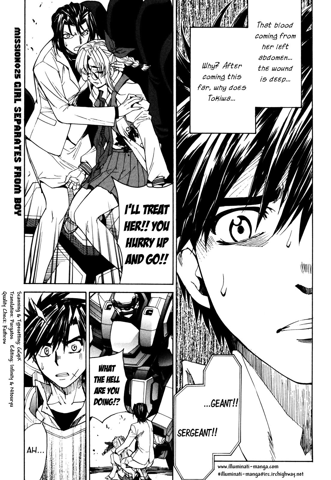 Full Metal Panic! Sigma Vol.6 Chapter 25 : Girl Separates From Boy - Picture 1