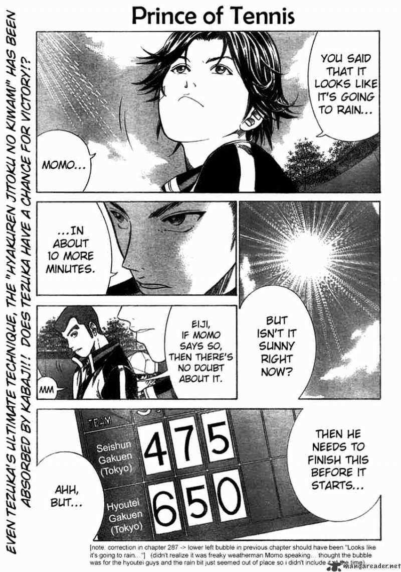 Prince Of Tennis Chapter 288 : Accident - Picture 1