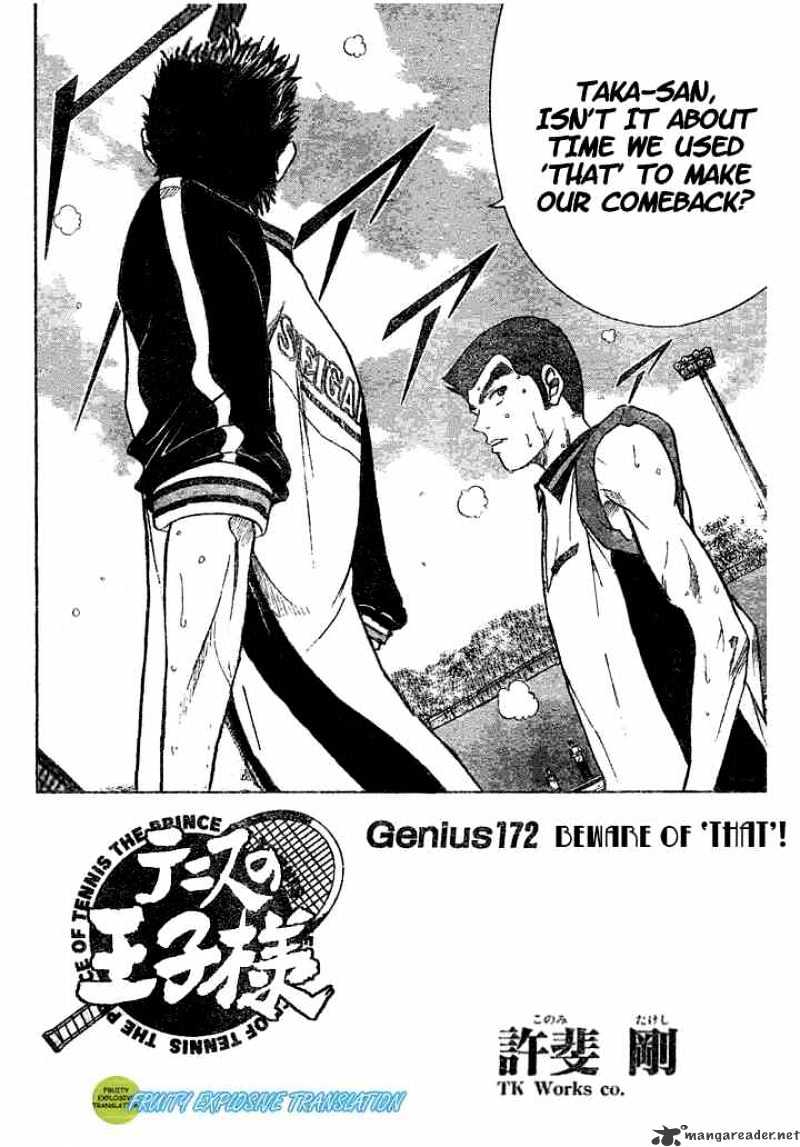 Prince Of Tennis Chapter 172 : Beware Of That! - Picture 2