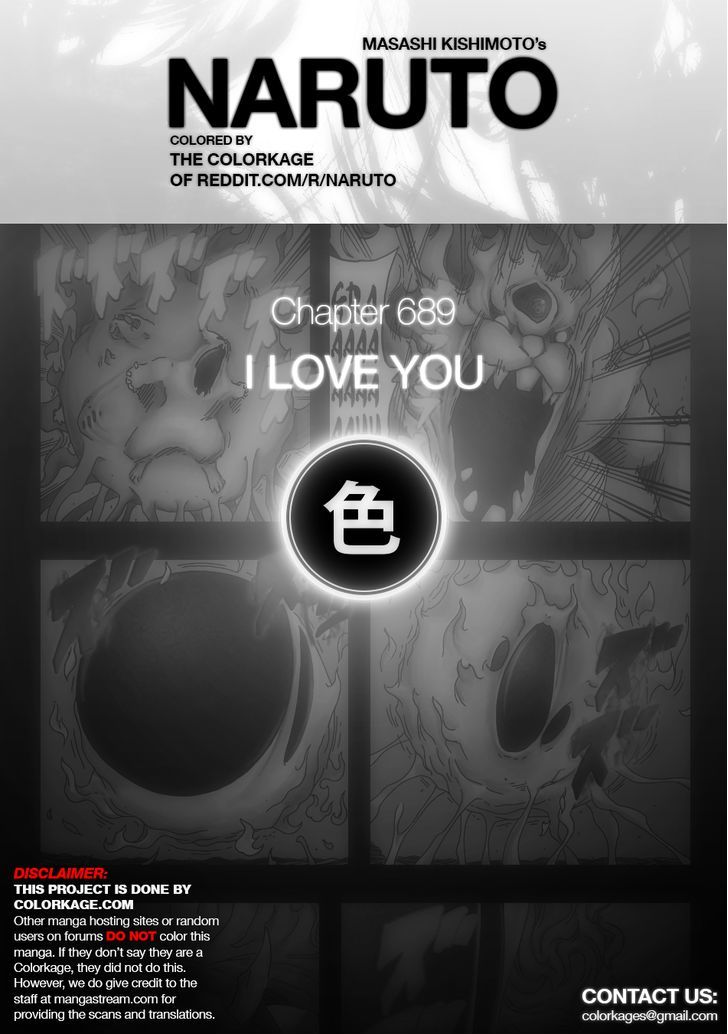 Naruto Vol.71 Chapter 689.1 : I Love You - Picture 1
