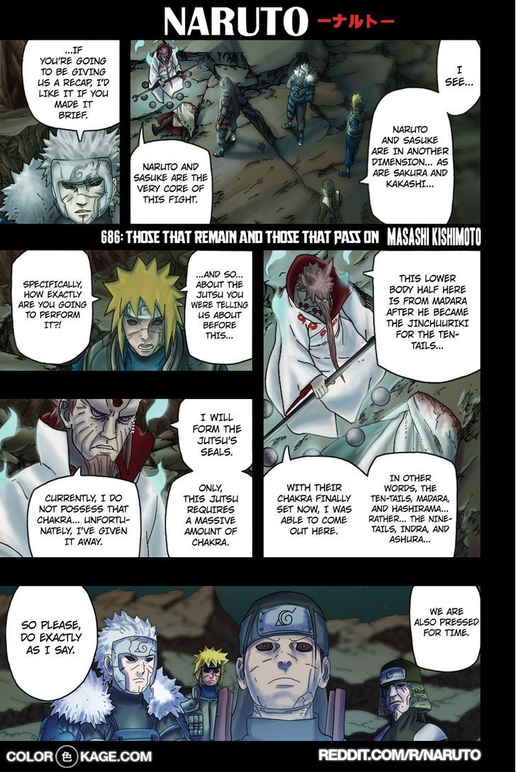Naruto Vol.71 Chapter 686.1 : Those That Remain And Those That Pass On - Picture 2