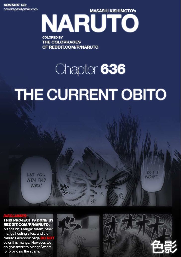 Naruto Vol.66 Chapter 636.1 : The Current Obito - Picture 1